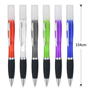 Pena de plástico promocional 2-em-1 com desinfetante manual